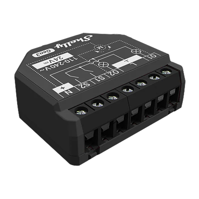 Shelly 2PM Gen3 Wi-Fi Double Relay and Motor Controller (SH-SHELLY2PMG3)