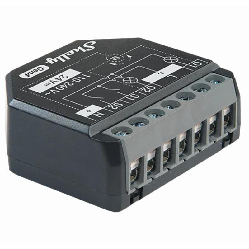 Shelly 2PM Gen4 Channel Smart Switch for Curtains, Blinds and Shutters (SH-SHELLY2PMG4)