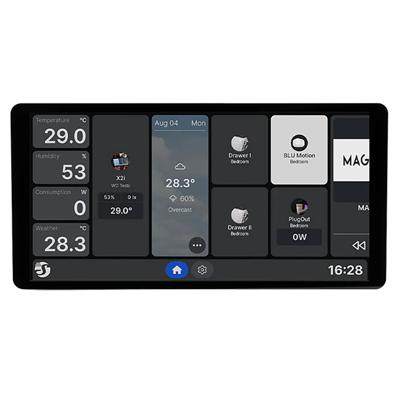 Shelly 6.95in Color Touch Wall Display X2i - Silver (SH-SHELLYWALLSX2I)