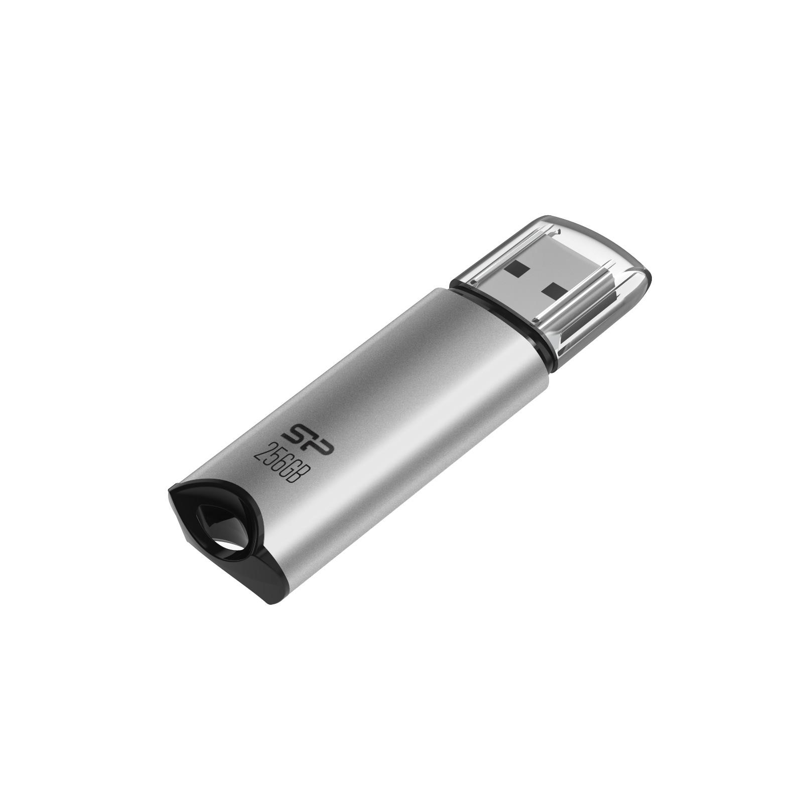 Silicon Power 256GB Marvel M02 USB 3.2 Gen 1 Flash Drive - Silver - SP256GBUF3M02V1S