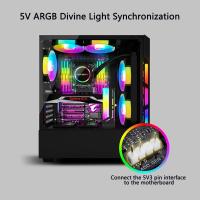 GPU-Accessories-Adjustable-ARGB-GPU-Support-Bracket-Magnetic-Graphics-Card-Holder-5V-3Pin-ARGB-Sync-GPU-Support-Stand-Anti-Sag-for-PC-Gaming-Case-Black-Augearix-4