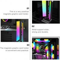 GPU-Accessories-Adjustable-ARGB-GPU-Support-Bracket-Magnetic-Graphics-Card-Holder-5V-3Pin-ARGB-Sync-GPU-Support-Stand-Anti-Sag-for-PC-Gaming-Case-Black-Augearix-7