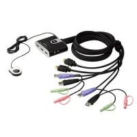 KVM-Cables-Aten-Petite-2-Port-USB-HDMI-KVM-Switch-with-Audio-and-remote-button-Cables-Built-In-4