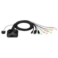 Aten 2-Port USB-C DisplayPort Hybrid Cable KVM Switch (CS52DP-AT)