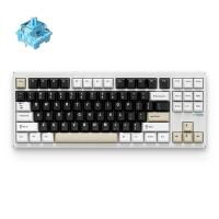 MCHOSE GX87S Wireless Aluminum Mechanical Keyboard Milky Brown - Mist Blue Switch (KBMCGX872)