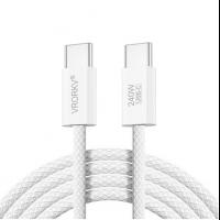 VRORKV USB-C to USB-C PD Charging Cable 1M, 240W Ultra Fast Charging Cord with E-Marker Chip, Compatible with Type C Smartphones, Laptops and Tablets