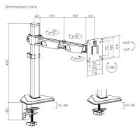 Monitor-Accessories-Brateck-Amethyst-Articulating-Gaming-Monitor-Arm-Fit-Screen-Size-17in-40in-Up-to-12Kg-Matte-Black-LDT89-C012-3