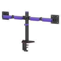 Monitor-Accessories-Brateck-Amethyst-Articulating-RGB-Lighting-Gaming-Dual-Monitor-Arm-Fit-Screen-Size-17in-32in-Matte-Black-LDT89-C024L-2