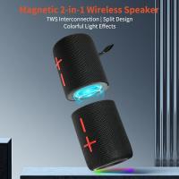Speakers-2-in-1-Magnetic-Splittable-Bluetooth-Speaker-IPX6-Waterproof-20W-Stereo-Wireless-Speaker-with-RGB-Lights-Bluetooth-5-3-for-Home-Outdoor-Augearix-2