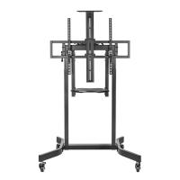 Brateck Deluxe Motorized Large TV Cart with Manual Tilt (TTL14-68TW-BLK)
