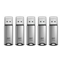 USB-Flash-Drives-Silicon-Power-256GB-Marvel-M02-USB-3-2-Gen-1-Flash-Drive-Silver-5-Pack-S5256GBUF3M02V1SAD-9