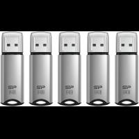 USB-Flash-Drives-Silicon-Power-64GB-Marvel-M02-USB-3-2-Gen-1-Flash-Drive-Silver-5-Pack-S5064GBUF3M02V1SAC-8