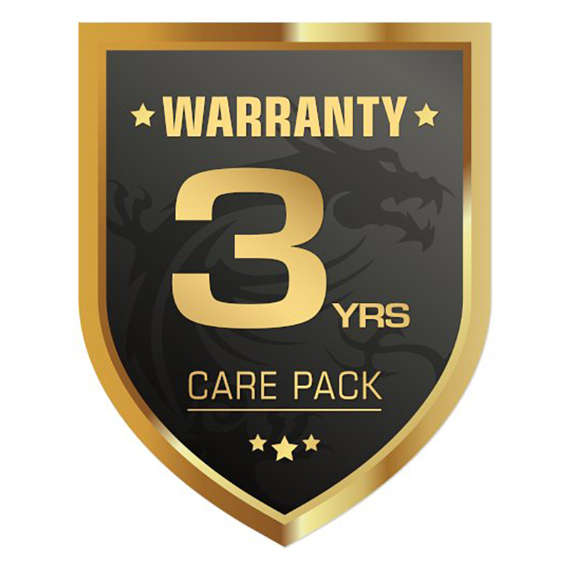 MSI Care Pack Bundle for High-End 2YR RTV Warranty Extension + 3YR On-site Service (Y06-Z390007-MSI)