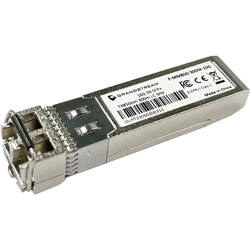 Grandstream Multi-Mode 850nm SFP+ Fiber Module (GR-F-MM850-300M-10G)