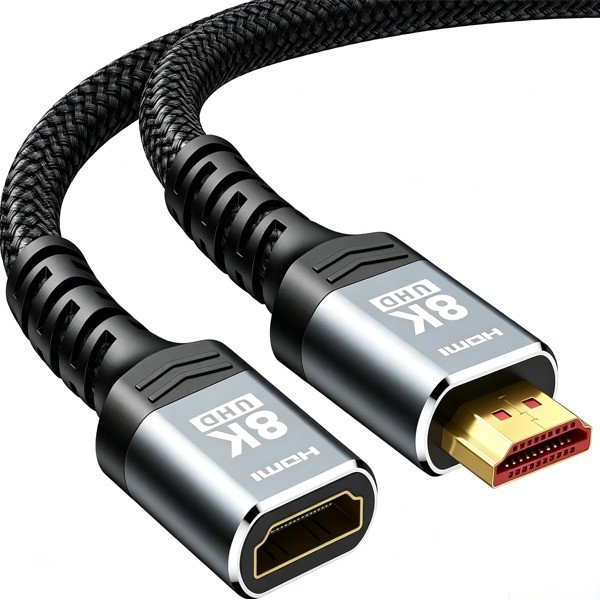 1M HDMI 2.1 Extension Cable Male to Female, 8K 4K@120Hz HDMI Extender Cord for PS5 Xbox HDTV Laptop PC | Augearix
