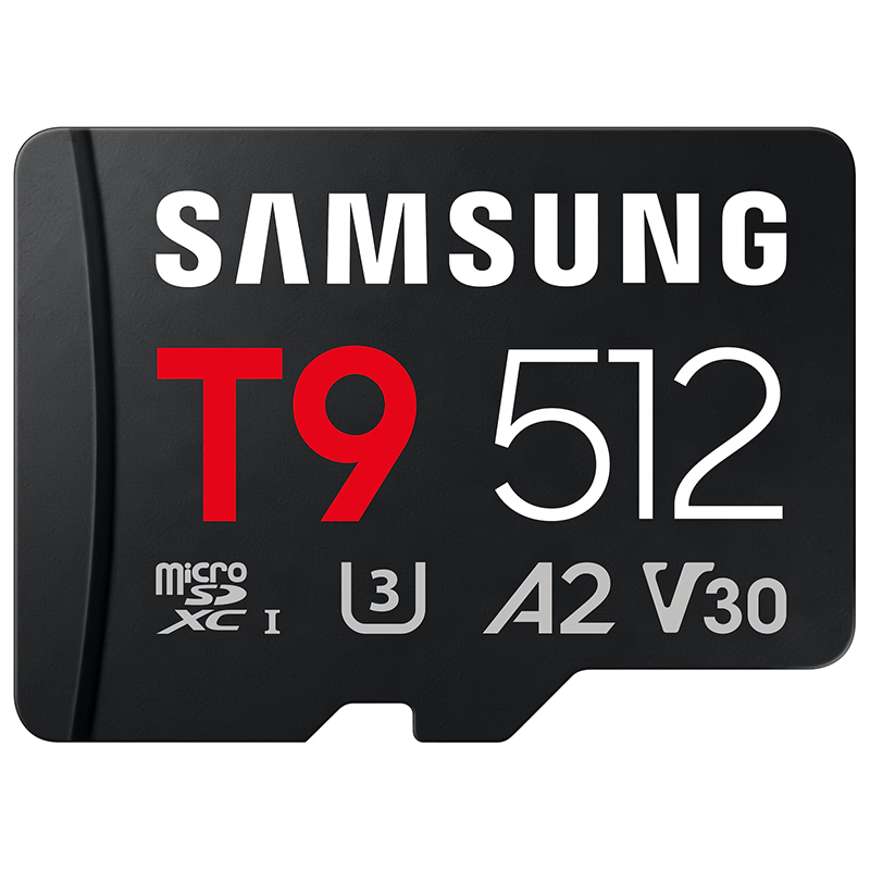 Samsung 512GB T9 200MB/s Micro SD Memory Card (MB-MH512T/WW)