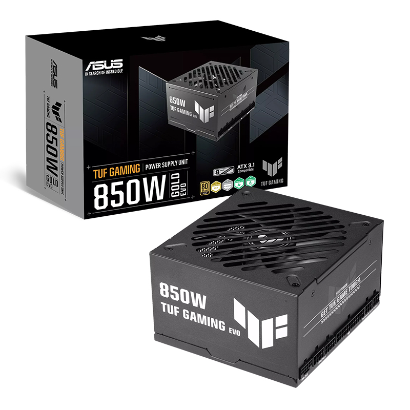 Asus TUF Gaming 850W 80+ Gold PCIe 5.1 ATX 3.1 Power Supply (TUF-GAMING-850G-EVO)