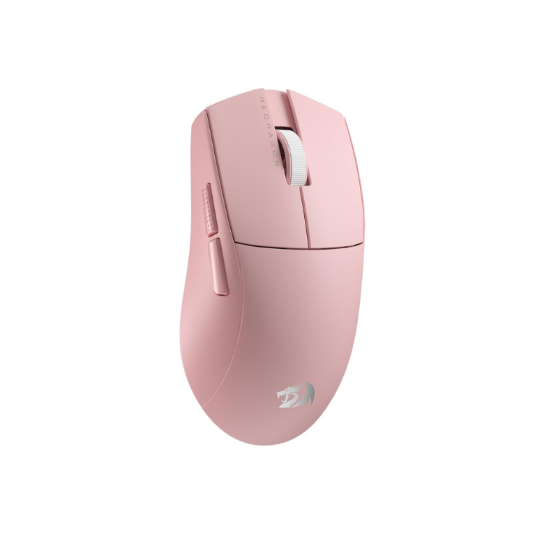 Redragon M916 PRO 3-Mode Wireless 49G Ultra-Light 26K DPI Gamer Gaming Mouse(1K Hz, Pink)