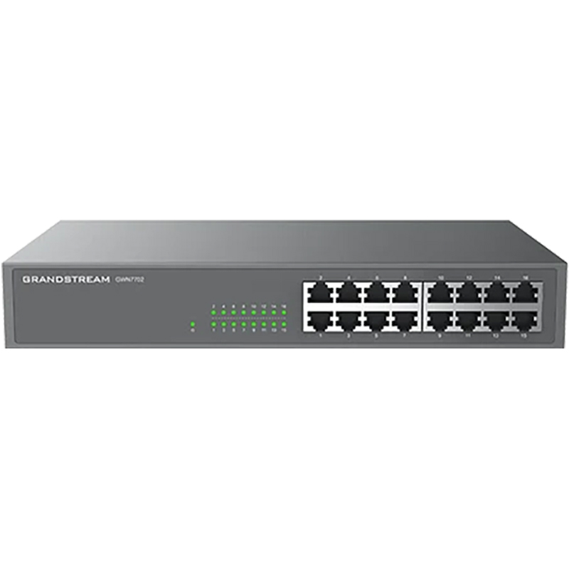Grandstream GWN 16 Port Gigabit 32Gbps Unmanaged Switch (GWN7702)