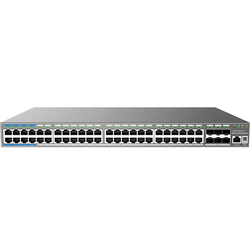 Grandstream GWN7806PH PRO 48 Port Gigabit Ethernet + 6 SFP+ Enterprise Layer 2++ Managed PoE Network Switch (GWN7806PHPRO)