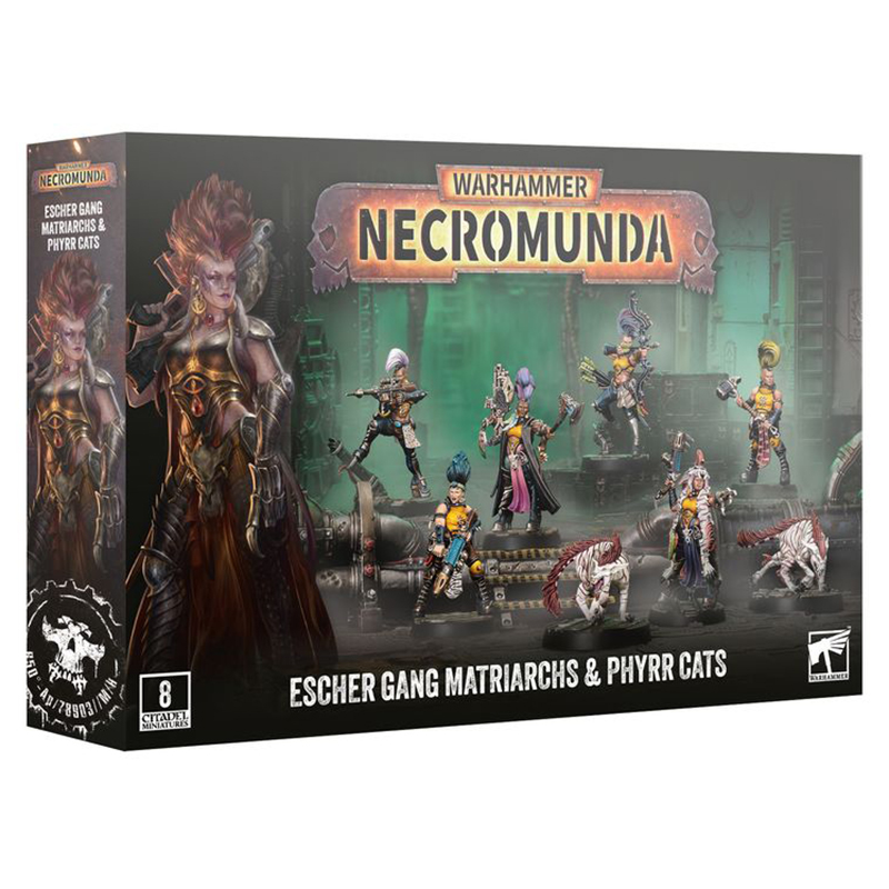 Games Workshop 301-75 Necromunda: Escher Gang Matriarchs and Phyrr Cats (99120599087)