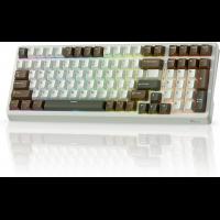 RK ROYAL KLUDGE F99 Wireless Mechanical Keyboard Numper Pad, Tri-Mode Hot Swappable 100 Keys Gaming Keyboard BT/2.4G/USB-C, Pro Software, Palm Green