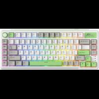 RK ROYAL KLUDGE L75 Gasket Mount Mechanical Keyboard Tri-Mode 75% TKL Wireless Keyboard BT/2.4G/USB-C, Hot Swappable,Lemon Green