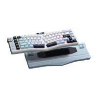 RK ROYAL KLUDGE A72 Alice Ergonomic Wireless Mechanical Keyboard w/Knob/Macro Keys/Touchable Nameplate, Tri-Mode 68% Gasket,Beige Switch, Sky Blue