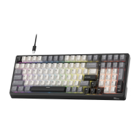 RK ROYAL KLUDGE F99 AI Smart Wired Mechanical Keyboard with Real-Time Voice Input & Translation, Hot-Swappable,AI Software Support for Office Work