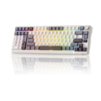 RK ROYAL KLUDGE L98 Wireless Mechanical Keyboard w/Left-Handed Southpaw Design Numpad & Hot Swappable Knob, Tri-Mode 95% Keyboard, Sandalwood Brown
