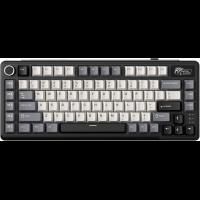 RK ROYAL KLUDGE Mechanical Keyboard L75, RGB, 2.4Ghz/BT/Wired, Cream Switch, Knight Black