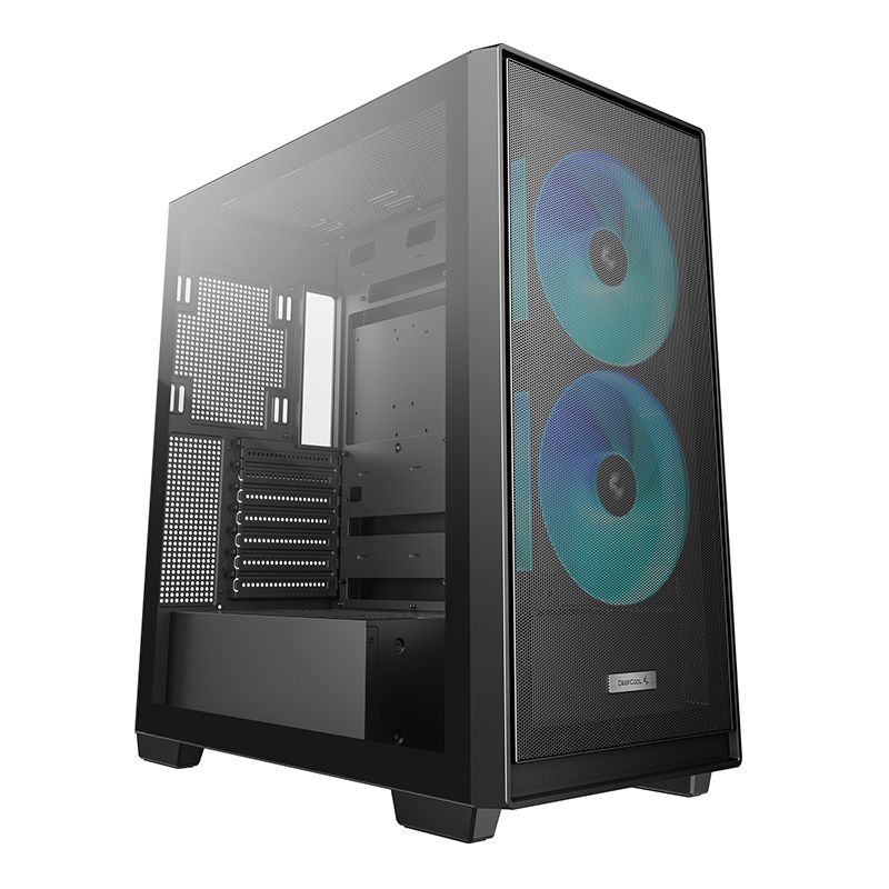 DeepCool CG580 MESH 2F Mid Tower ATX Case - Black (R-CG580MESH-BKAPA2-G)