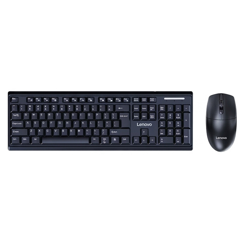 Lenovo MK24 Wireless Keyboard and Mouse Combo - Black (KM-MK24-B)