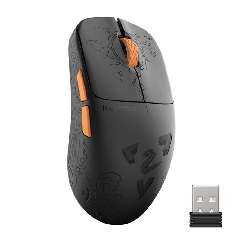 Keychron G3 HE 8K Wireless Mouse - Black Carbon Fiber (MSKCG3HZ1)