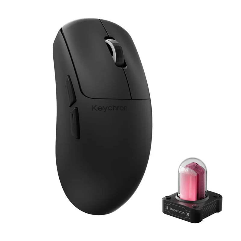 Keychron G6 HE 8K PixArt 3955 Wireless Mouse - Classic Black (MSKCG6HB1)