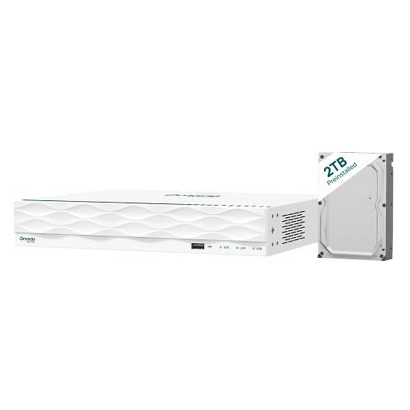 TP-Link Omada 8-Port PoE+ Network Video Recorder with 2TB HDD (OMADA-NVR16-8P-2T)