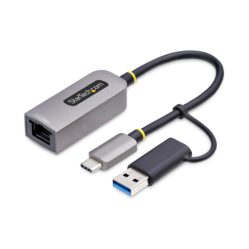 Startech 2.5GbE USB-C to Ethernet Adapter with USB-A Converter (U2GA-USB-C-ETHERNET)