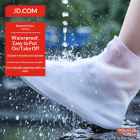 JD Rain Shoe Cover XXL Eco-friendly Odorless Waterproof Unisex Shoe Covers Thickened Wear-resistant Rain Boots