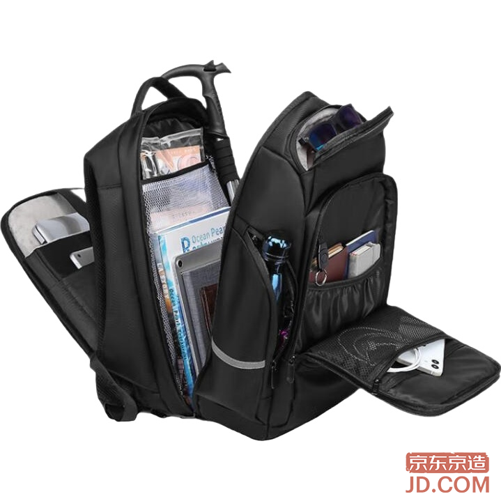 JD TANK Sports Backpack Large Capacity 180° Open Business Commuting Travel Computer Bag
