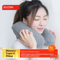 JD Multifunctional Memory Foam U-shaped Pillow, Aviation Memory Foam Travel Neck Pillow for Plane and Nap