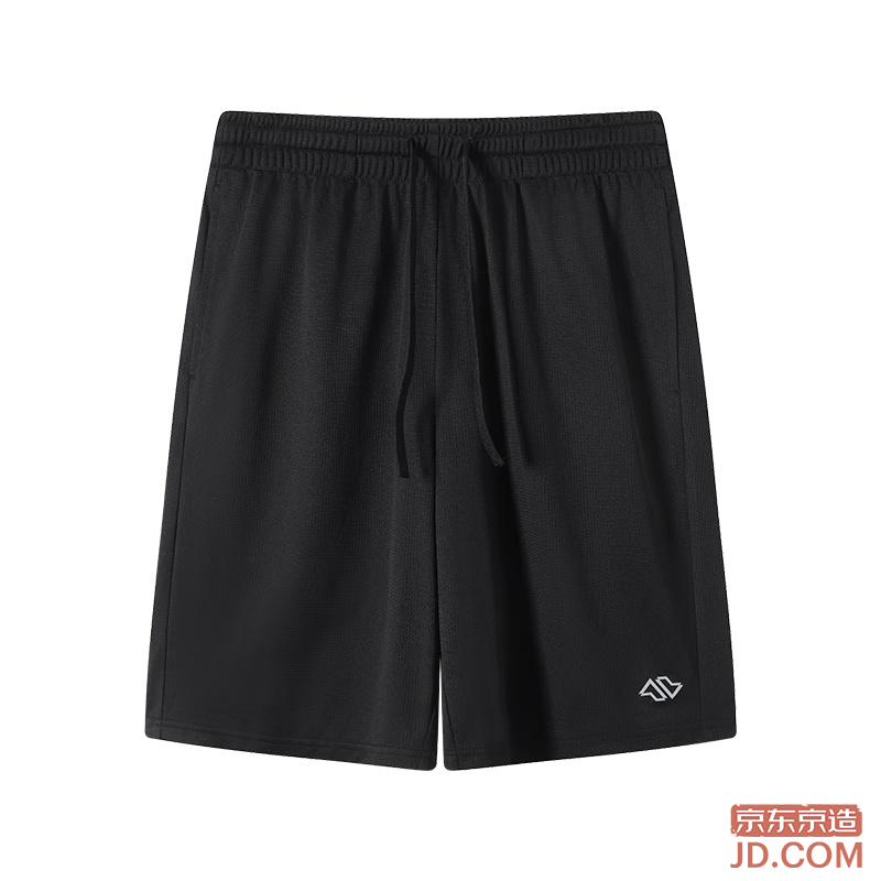 JD super lightweight quick-dry running shorts men's moisture-wicking casual shorts black L