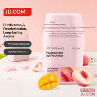 JD Natural Series Bathroom Fragrance Air Freshener Odor Remover Peach Aroma 400ml*1