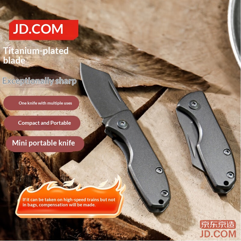 JD multifunctional folding knife for home, cutting watermelon, peeling fruit, outdoor survival, portable knife