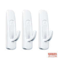 JD Air Invisible Series: Strong Adhesive Hooks, No Drilling, for Wall, Bathroom, Kitchen, Door Hanging, 6 Pack