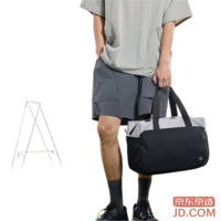 JD Sports Series Handbag Crossbody Bag Shoulder Bag Gym Sports Bag Obsidian Black