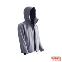 JD Spring Autumn Pangolin 300 Outdoor Waterproof Jacket Hard Shell Coat Gravel Gray M