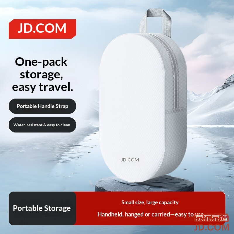 JD Swimming Fitness Waterproof Bag Dry-Wet Separation Toiletry Beach Portable Shower Storage Bag