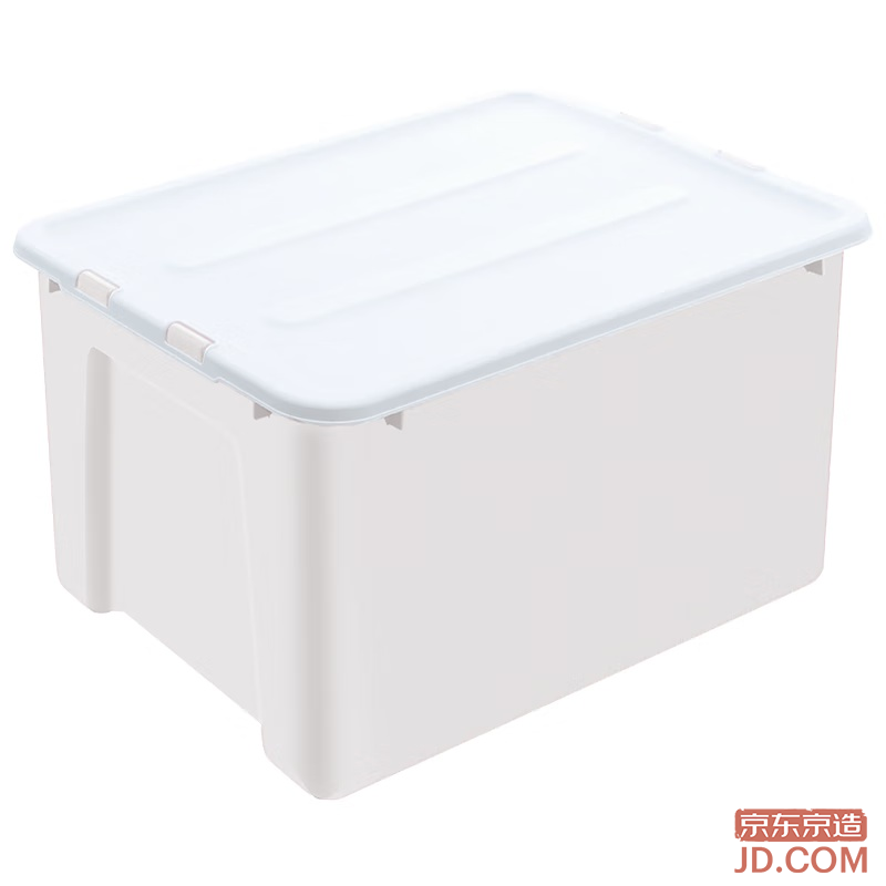 JD Cube Series Plastic Storage Box Clothing Organizer 60L 555*400*295mm Set of 3