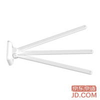 JD Air Series No-Drill Rotating Towel Rack with 3 Bars, Bathroom Kitchen Shelf, Strong No-Marks Hook