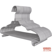 JD No-Trace Clothes Hanger Dormitory Thickened Adult Garment Rack 30 Pieces Gray